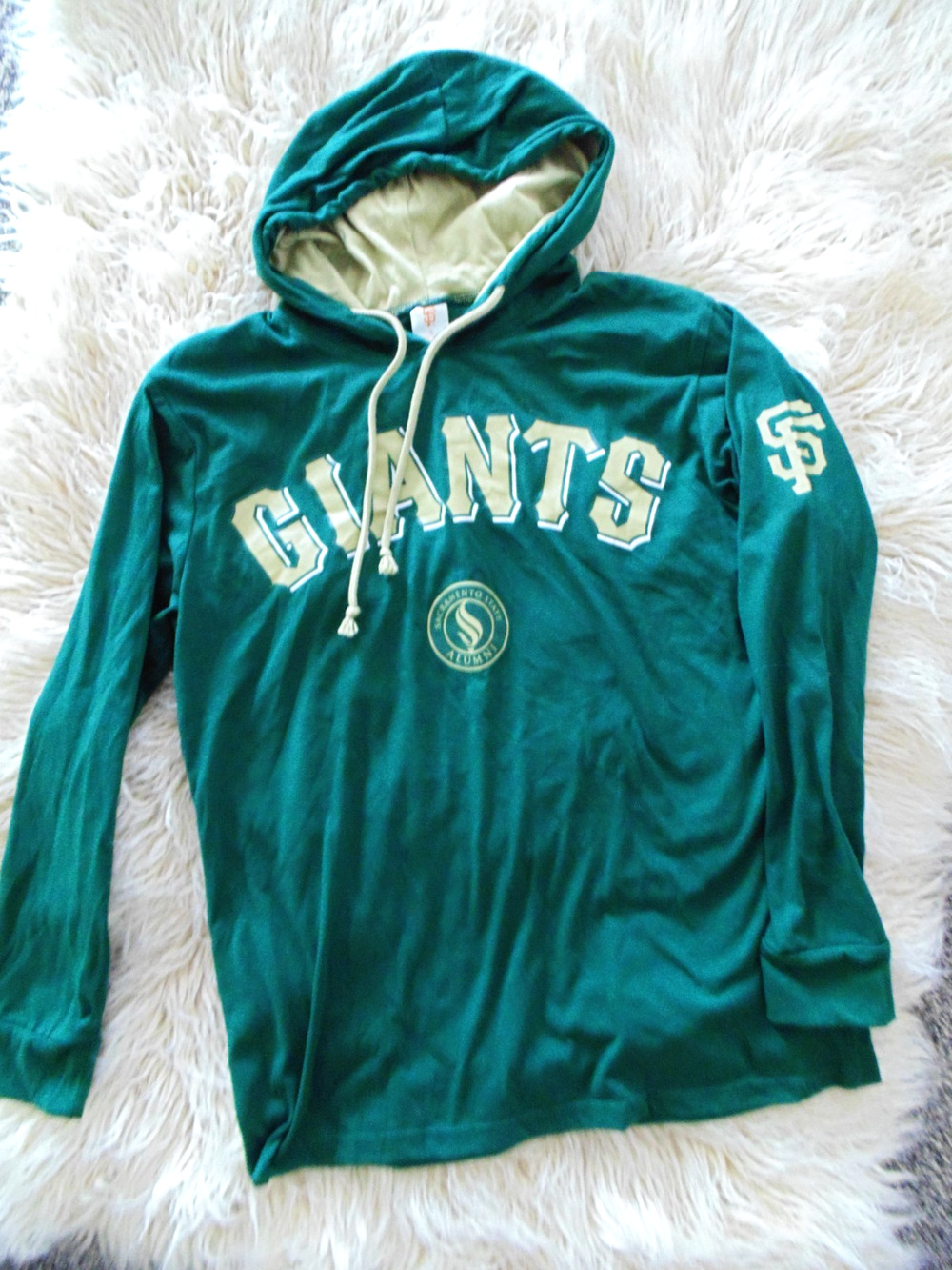 Authentic San Francisco Giants Sacramento State Alumni LS Hoodie Unisex shirt S